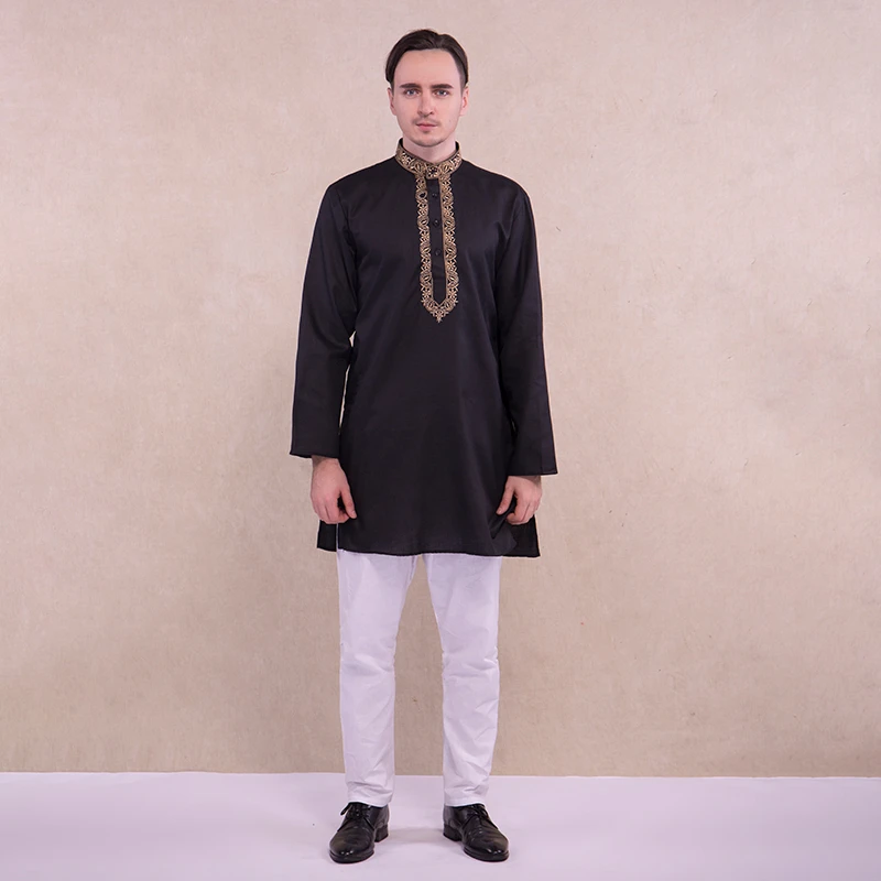 Conjunto de ropa tradicional India para hombre, blusa y pantalón de colores, traje indio de Pakistán|Ropa y Pakistán| - AliExpress
