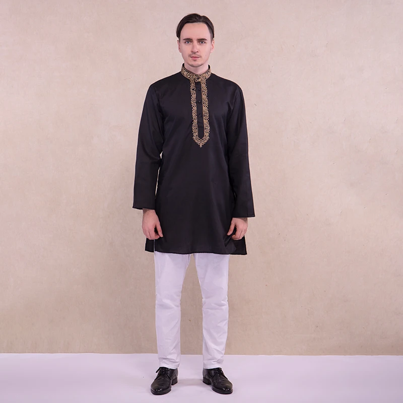 Indian Traditional Clothing for Men Sets Kurtis 2 Color Blouse and Pant Pakistan Hindu Kurti Costume Male India Kurta | Тематическая