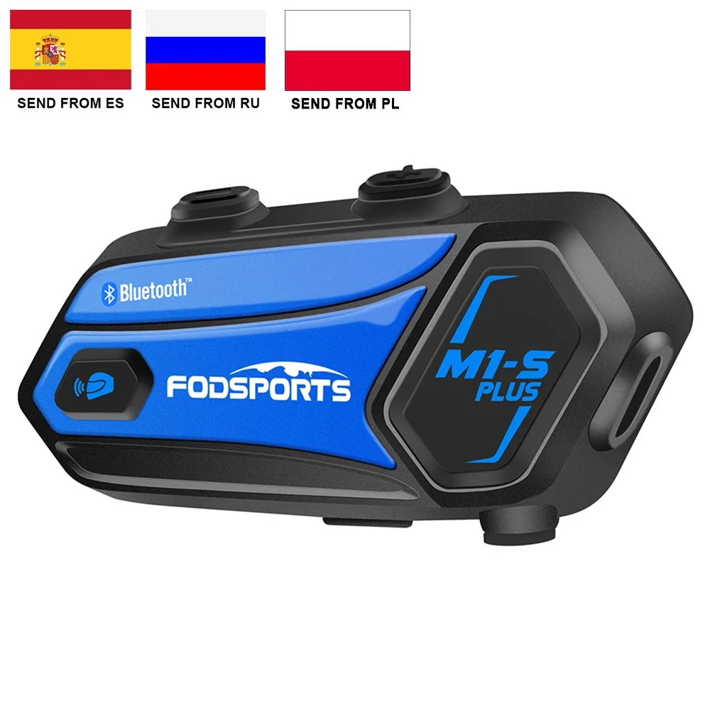 

Fodsports M1-S Plus Helmet Intercom Headset Motorcycle Bluetooth Intercom 8 Rider 2000M Interphone FM music sharing