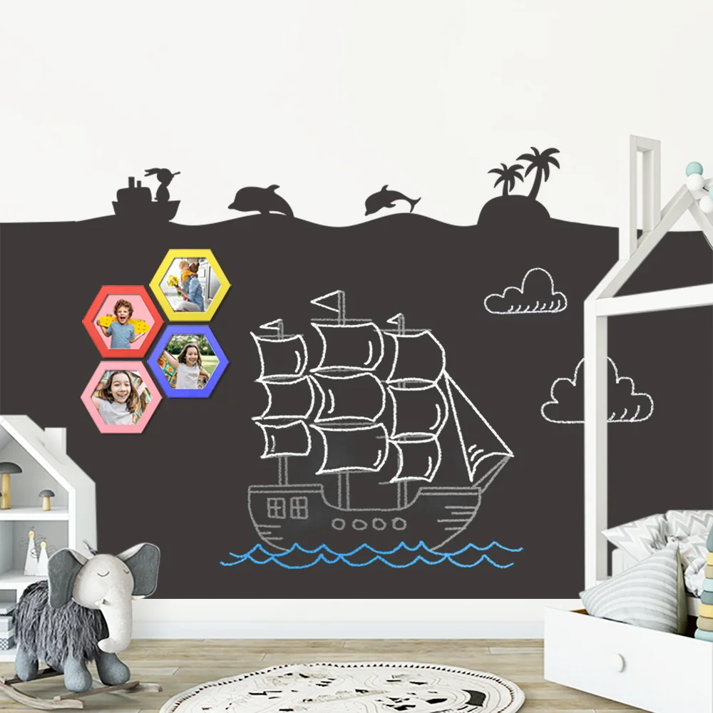 Presentation Erasable Blackboard Sticker Chalkboard Vinyl Wall Decal Whiteboard
