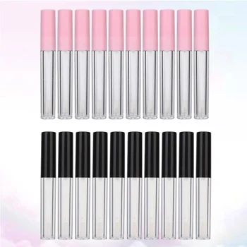

1 Set 20 Pcs Convenient Refillable Useful Empty Bottle Lip Gloss for Women