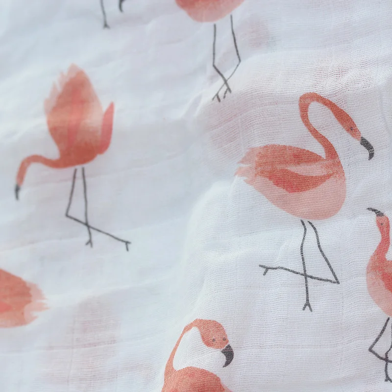 70%Bamboo Fiber 30%Cotton Baby Swaddle Bedding Infant Blanket Wrap Gauze Muslin Blankets Soft Breathable For Newborn 120x120CM 5