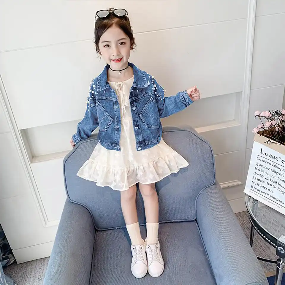 Jeans jacket for girls kids Outlet
