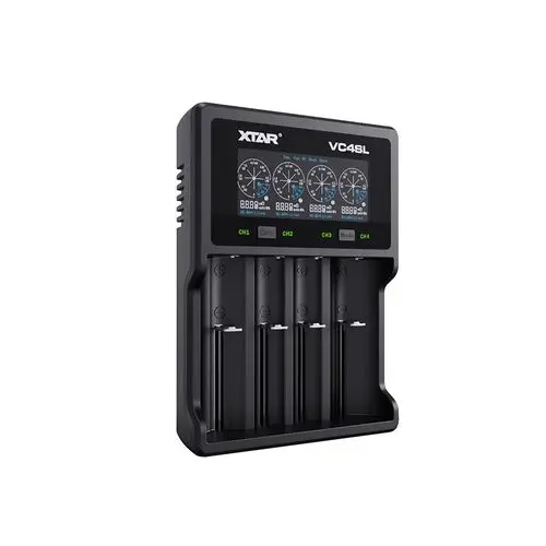 Battery Charger Fast Charger XTAR VC4SL Upgraded Extended Smart C-type USB Input Support QC3.0