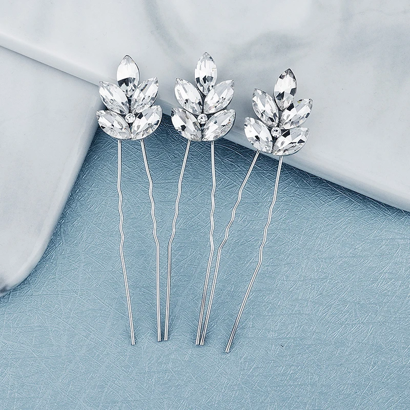 Bridal Headwear Miallo Bridal Wedding Hair Accessories Rhinestone Hair Pins Forks For Women Pearl Hairpins Bride Headpiece Party Jewelry Gift