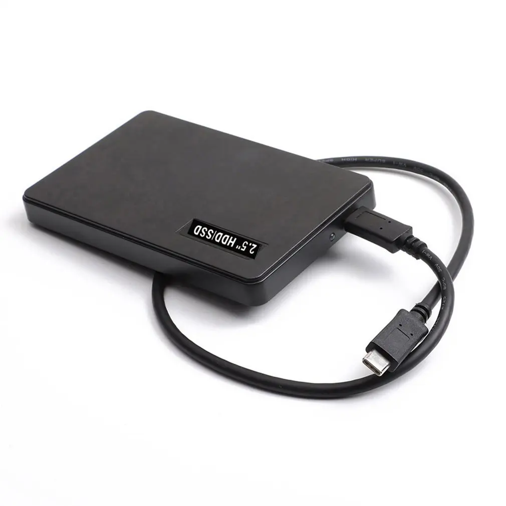 2,5 дюймовый внешний корпус для жесткого диска USB3.0 SATA жесткий диск черный чехол для ноутбука ПК Ультратонкий металлический