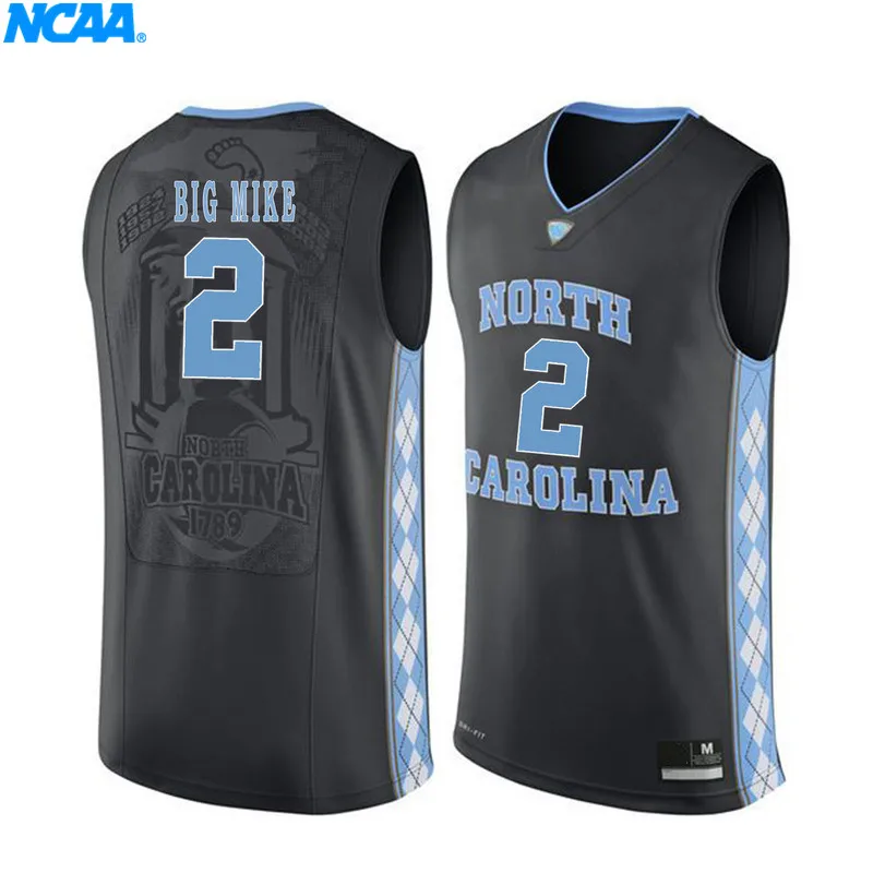 Новое поступление, высокое качество, North Carolina BASTON#5 BIG MIKE#2 футболка колледжа, ограниченная серия, Спортивная футболка, S-XXXL