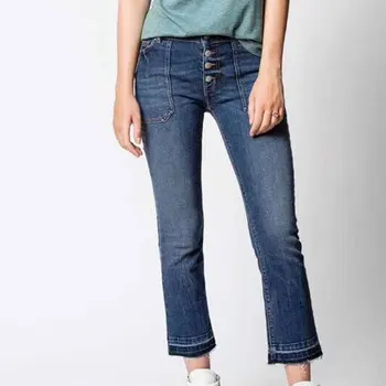 

Women Pants 2019 Early Autumn New Comfortable Personality Nine Points Jeans