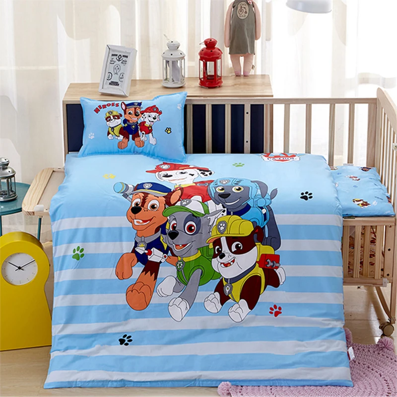 

3pcs/set Paw patrol Dog Cartoon Cotton Children Quilt Kindergarten Student Nap Quilt Patrulla Canina Anime Figure Birthday Gift