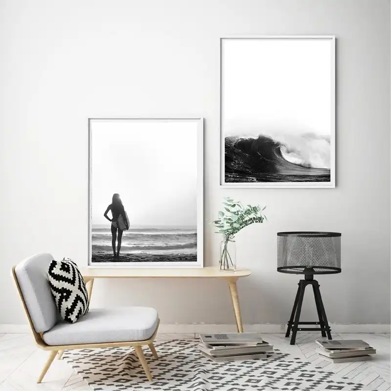 Get Arte da parede praia preto e branco Desktop Wallpaper Arte Da Parede Praia Preto E Branco