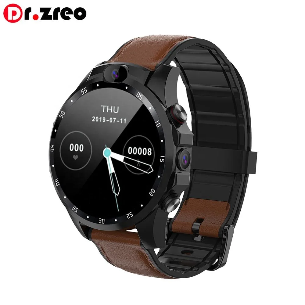 2019 Newest Round Android Smart Watch Phone Dual Video 1.6" Man 3g+32gb Janus 2 Gps Smartwatch For Ios - Smart Watches - AliExpress