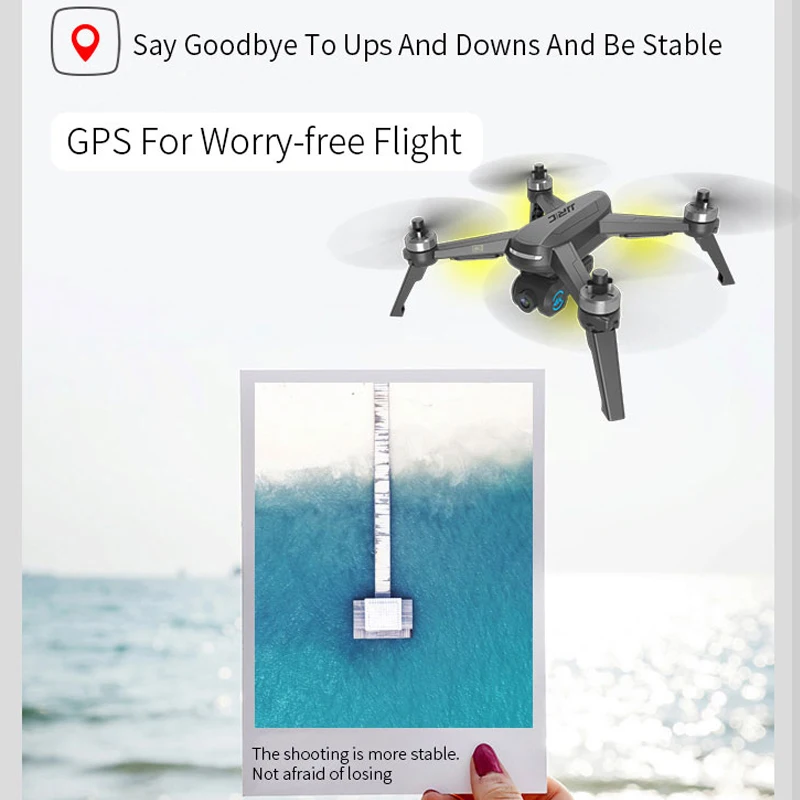 Квадрокоптер с GPS 4k Wi Fi FPV видео складной бесщеточный двигатель регулируемая