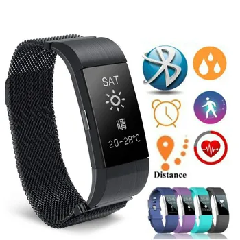 

New Smart Wristband for Men Women Waterproof Watch with Heart Rate Monitor Sedentary Reminer Remote Control Sport Smart Bracelet