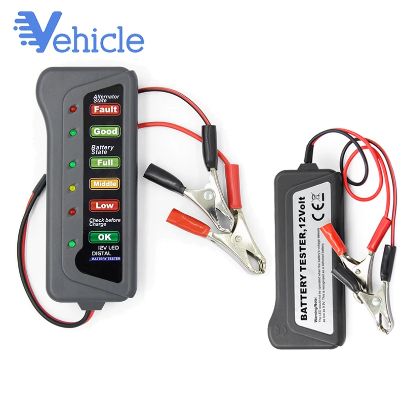 12 VOLT LED BATTERY /& ALTERNATOR TESTER