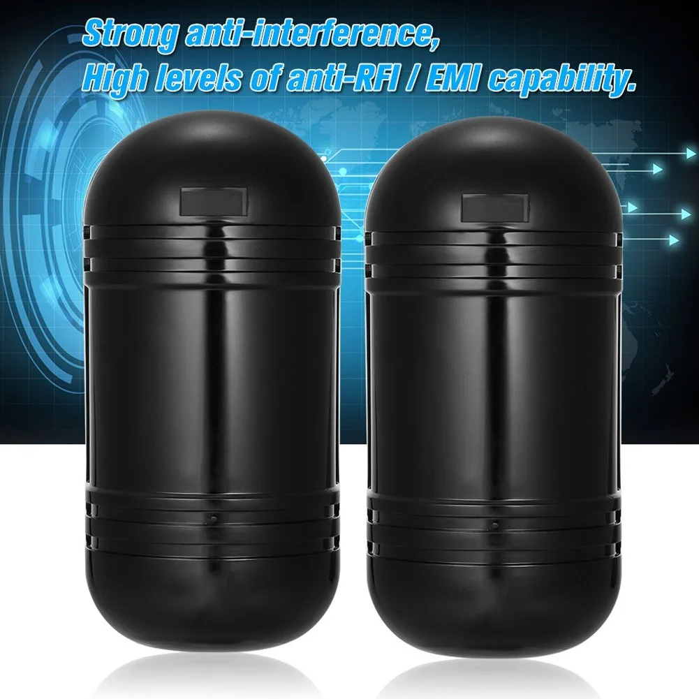 

100M Dual Beam Infrared Detector Sensor Alarm Home Photoelectric Security Photoelectric Infrared Sensor