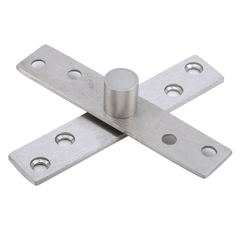 1Pc Hot Metal 360 Degree Rotating Shaft Hidden Door Pivot Hinges Stainless Steel Concealed Hidden Door Hinges Furniture Hardware