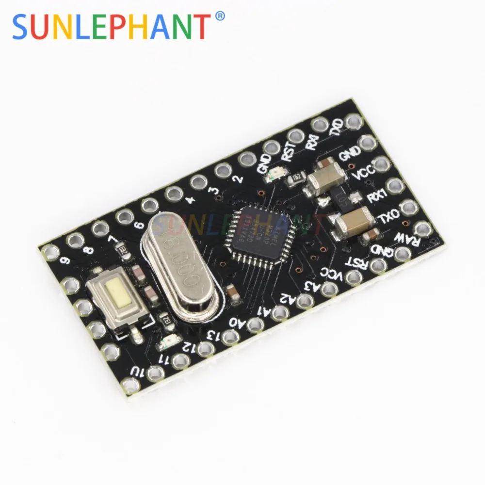 SUNLEPHANT Pro Mini Модуль Atmega168 5 в 16 м для Arduno совместимый с Nano | Электронные компоненты и