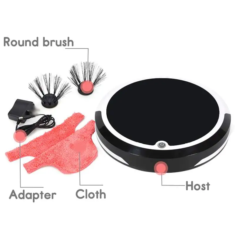 Home 4 in 1 Rechargeable Auto Cleaning Robot Smart Sweeping Robot Dirt Dust Hair Automatic Cleaner For Electric Vacuum Cleaners
