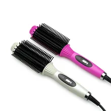 Два-в-одном щипцы для завивки волос анти-ожоги плоские утюги выпрямляющая щетка и инструмент для завивки многофункциональная электрическая расческа для выпрямления волос