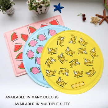 

Pet Cooling Mat Fruit Print Summer Dog Cool Pad Puppy Thickened Scratch- Resistant Ice Pad For Cat Gentle Cooling Pet Supplies