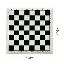 Torneio de couro do pvc placa de xadrez educacional de alta qualidade para jogos educativos das crianças 34.5x34.5cm/42x42cm