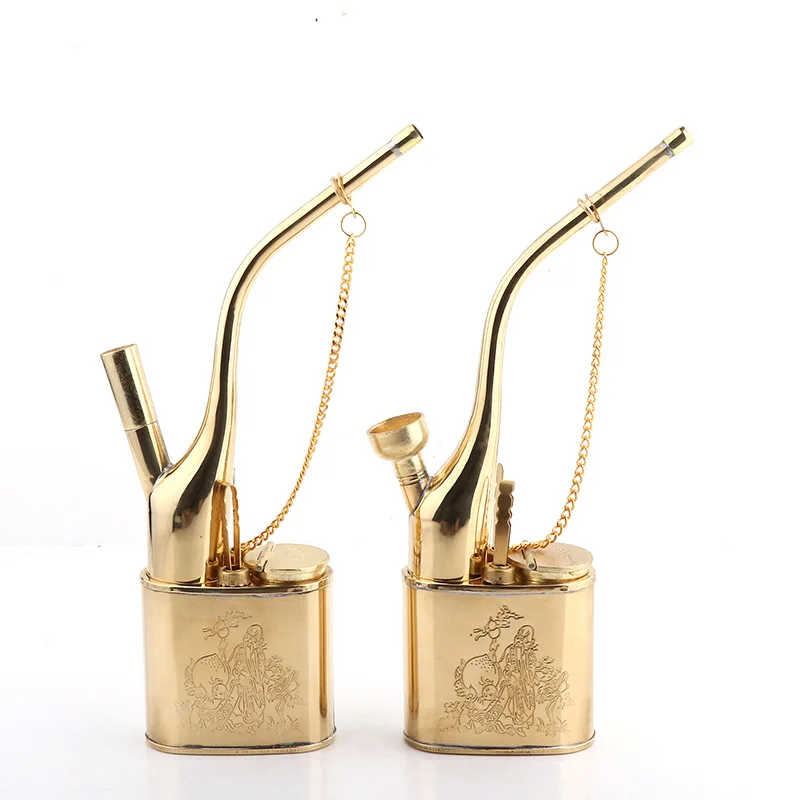 

Metal Health Vintage Retro Hookah Pot Imitation Copper Gold Plated Filter Hookah Parts Pipe Smoking Wholesale Direct Selling