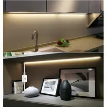 DC 12 В светодиодные ленты с дистанционным датчиком движения сенсорный выключатель управление умная кухонная лампа Led шкаф кровать лестницы безопасное ночное освещение