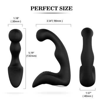 PHANXY Remote Control Male Prostate Massager Vibrator For Men Silicone Butt Plug SexToy For Gay beginners Tail Anal Plug Sex Toy 5