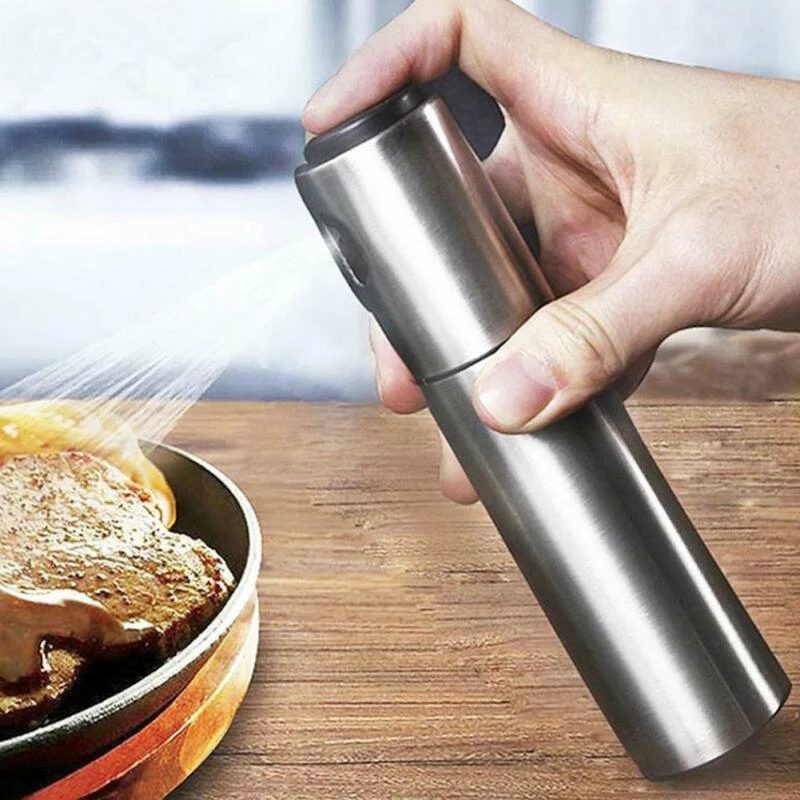 

Oil Sprayer Stainless Steel Oil Vinegar Spray Bottle Kitchen BBQ Cooking Tool
