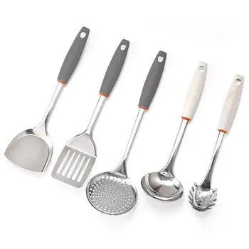 

Goodfeer Stainless Steel Kitchenware 5 Pieces Suit Multifunction Kitchenware Set Soup Spoon Shovel Cooking Tool Kitchen Utensils