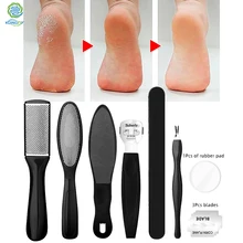 Feet Grinding Suit Pedicure Tools 8Pcs Foot Care Feet Grinding Stone Stainless Steel Foot Rasp Remove Foot Dead Skin Callus