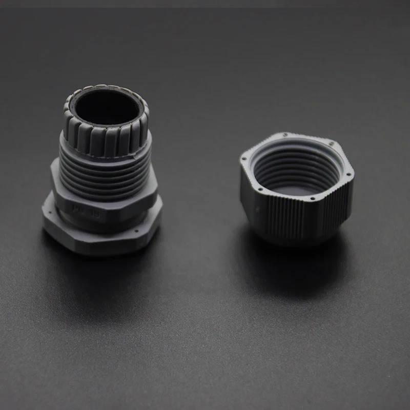 Cable gland 10pcs waterproof nylon IP68 plastic seal joint waterproof box outlet locking connector PG7 PG9 PG11 PG16