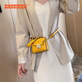 

Individual Lock Mini Waist Bag Women Fashion Small Handbag Lipstick Pack Casual Shoulder Bag MB654