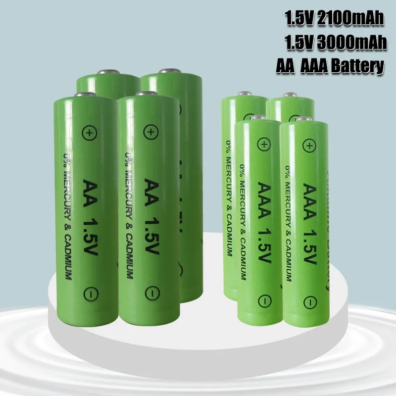 1 5 в AA + AAA NI MH перезаряжаемая батарея Щелочная 2100 3000 мАч для фонарь игрушек часов MP3