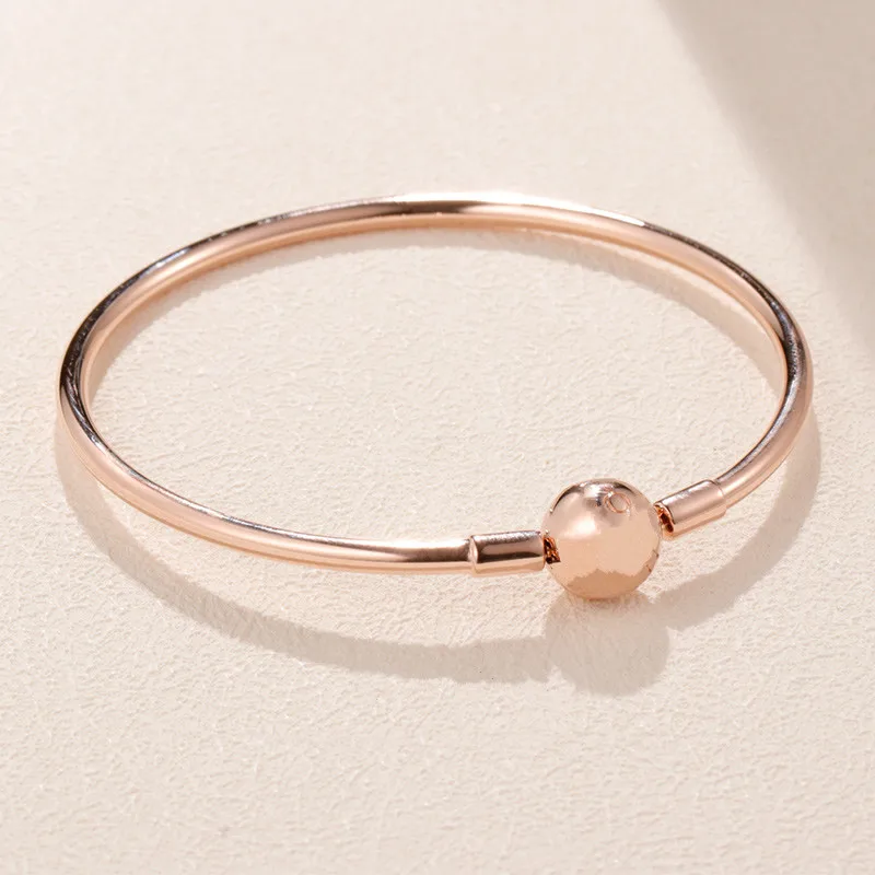 

NEW 100% 925 Silver chain bead charm Bangle for Women bracelet jewelry making,1pz