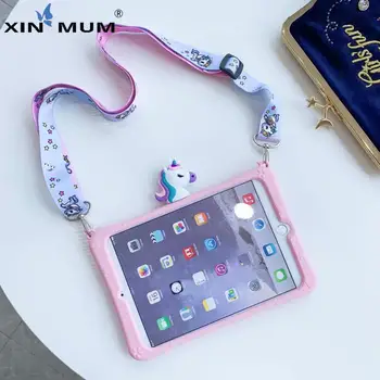 

Cute Colorful Unicorn Pattern Cover for IPad 10.2 Inch 2019 7th Generation Kids Case A2200 A2198 A2232 A2197 Silicon Cover Strap