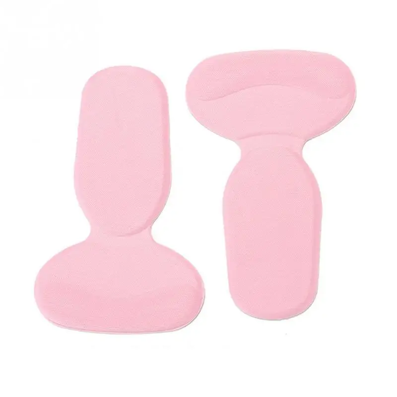 1 Pair Soft Heel Cushions Inserts For Shoes Woman Soft Insole Foot Heel Pad Soft Pad Shoe Sticker Feet Massager - Цвет: Pink