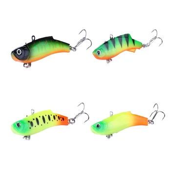 

4PCS Winter Fishing Lure VIB Ice Fishing Lure Soft Bait 7cm 16.7G Artificial Bait Sinking Fishing Lure for Ice