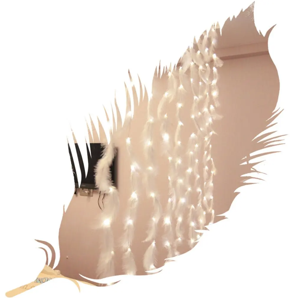 

Feather Star Lighting Network Red Girl Heart Room Ins Decorations Shaking Festival Decoration Curtains Led Lantern Strings