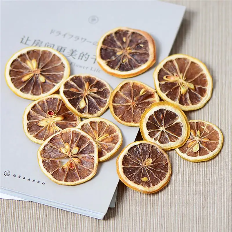

1 Pack Dried Lemon Slice Multipurpose Natural Dried Fruit For DIY Crafts Soap Making Manual DIY Material Accessories