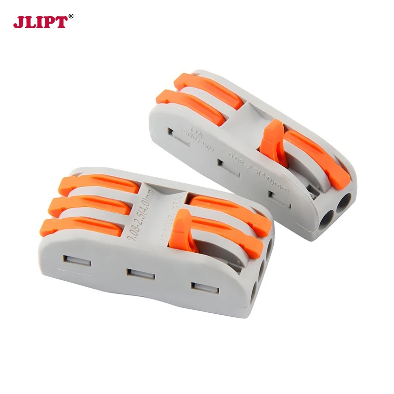 

10pcs Quick Push In Wire Connectors terminal blocks cable connection Electrical contractors for easy testing of the connection