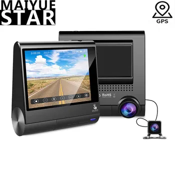 

Maiyue star 2340*1296P 3" OLED Touch Screen Car DVRs Recorder With GPS Vehicle Rear View Camera Camcorder Night Vision Dashcam