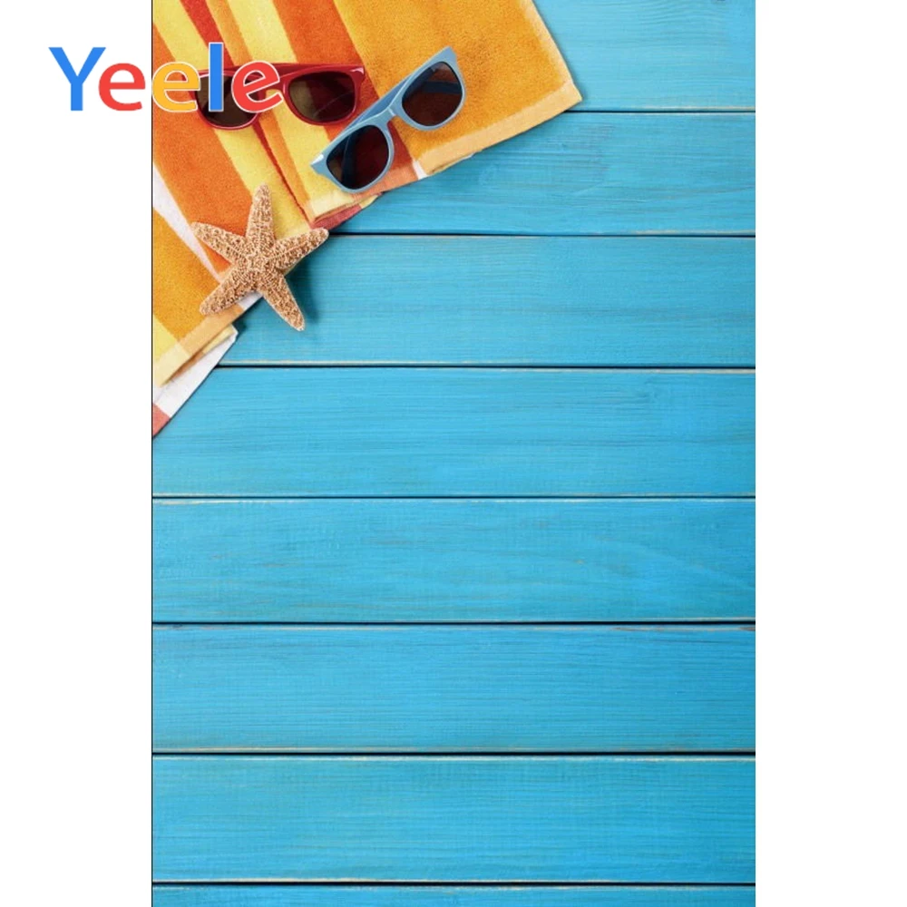 Yeele горячая Распродажа деревянный фон синяя морская Тематическая доска текстура