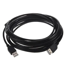 USB 2,0 Тип A к удлинительному кабелю M/F, 15 футов черный