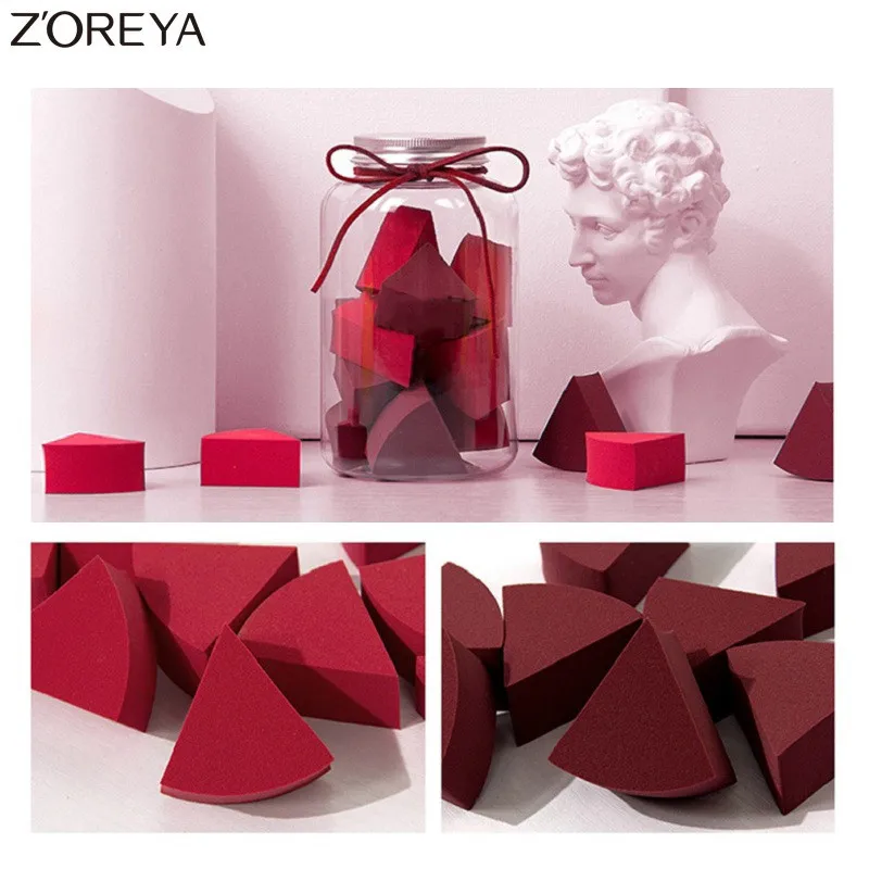 ZOREYA Косметическая пуховка 12 шт./лот веерообразная губка для очистки лица как инструмент для макияжа