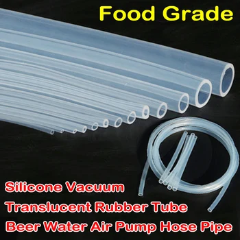 

Flexible 1 Meter Food Grade Clear Translucent Silicone Tube Silica Gel dia. 0.5 1 2 3 4 5 mm Beer Milk Rubber Hose Pipe Soft 1 M