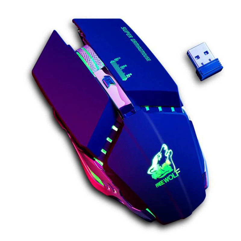 

Wireless Mouse Gaming Mouse Gamer 2.4GHZ Wireless Control RGB Light Rechargeable Ergonomic Computer Mouse for PC Laptop Tablet