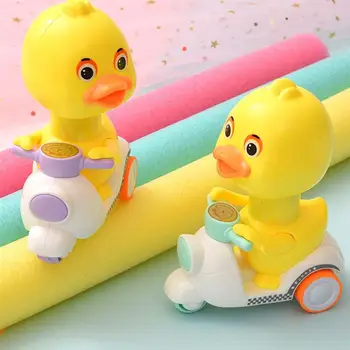 

2PCS Kids Pull-Back Car Toy Mini Car Model Little Duck Car Toy Children Early Learning Toy (Blue)