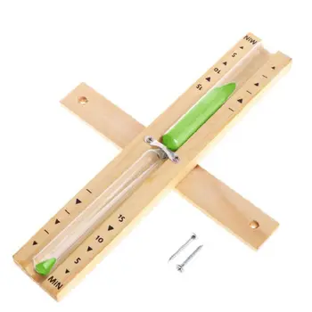 

Wooden Sauna Hourglass Wall Mounted Rotating 15mins Sandglass Clock Timer