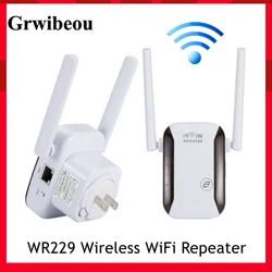 Grwibeou – routeur répéteur WiFi sans fil, 2.4G, 300Mbps, amplificateur de Signal réseau WR229 b/g/n 2, antenne, pour la maison 